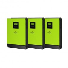 Сетевой солнечный инвертор с резервной функцией 12кВт, 220В, ( ISGRID 4000 - 3 шт. в параллель), AXIOMA energy
