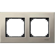 Рамка 2-постовая Merten M-Elegance Дерево Титан MTN403205 