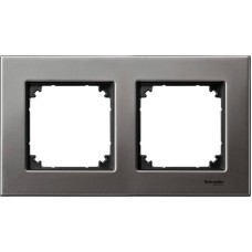 Рамка 2-постова Merten M-Elegance дерево. Колір Сірий родій MTN403214 