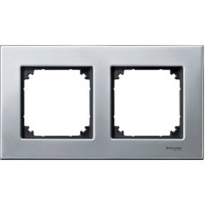 Рамка 2-постова Merten M-Elegance дерево. Колір Платина-срібло MTN403260 