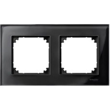 Рамка 2-постова Merten M-Elegance Скло. Колір Онікс MTN404203 