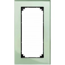 Рамка 2-постова без перегородки Merten M-Elegance Скло. Колір Смарагд MTN404804 
