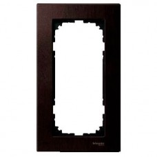 Рамка 2-постова без перегородки Merten M-Elegance дерево. Колір Венге MTN4058-3471 