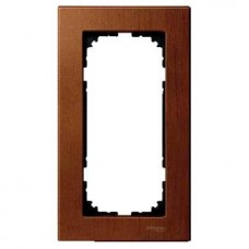 Рамка 2-постовая без перегородки Merten M-Elegance Дерево Вишня MTN4058-3472 Рамка 2-постовая без перегородки Merten M-Elegance Дерево Вишня MTN4058-3472