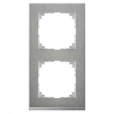 Рамка 2-постовая Merten M-Pure Decor Сталь/ алюминия MTN4020-3646 Рамка 2-постовая Merten M-Pure Decor Сталь/ алюминия MTN4020-3646