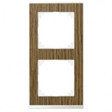 Рамка 2-постова Merten M-Pure Decor. Колір Дуб/Брил. Білий MTN4020-3674 