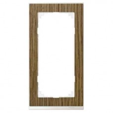 Рамка 2-постовая без перегородки Merten M-Pure Decor Дуб/Брил. белый MTN4025-3674 