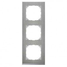 Рамка 3-постовая Merten M-Pure Decor Сталь/ алюминия MTN4030-3646 