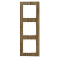 Рамка 3-постова Merten M-Pure Decor. Колір Дуб/Брил. Білий MTN4030-3674 