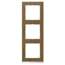 Рамка 3-постова Merten M-Pure Decor. Колір Дуб/Брил. Білий MTN4030-3674 