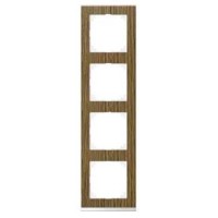 Рамка 4-постовая Merten M-Pure Decor Дуб/Брил. белый MTN4040-3674 