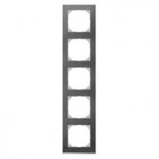 Рамка 5-постова Merten M-Pure Decor. Колір Сланець/Алюміній MTN4050-3669 
