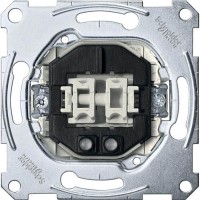 2-клавишный механизм выключателя со световым индикатором Merten System M, 1 полюс, 16А (MTN3605-0000)