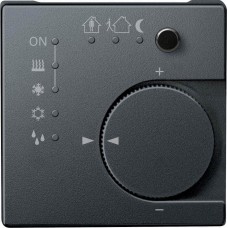 Терморегулятор KNX с 4- кнопочным интерфейсом Merten System M Антрацит MTN616814