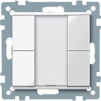 2-кнопочный выключатель KNX plus Merten System M Полярно-белый MTN617219 2-кнопочный выключатель KNX plus Merten System M Полярно-белый MTN617219