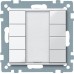 4-кнопковий вимикач KNX plus Merten System M. Колір Активний Білий MTN617425