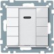 4-кнопковий вимикач KNX Plus з ІЧ-приймачем Merten System M. Колір Активний Білий MTN617525 4-кнопковий вимикач KNX Plus з ІЧ-приймачем Merten System M. Колір Активний Білий MTN617525