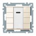 4-кнопковий вимикач KNX plus з ІЧ-приймачем Merten System M. Колір Бежевий MTN617544