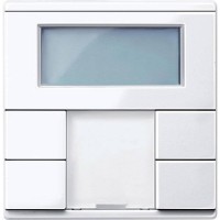 2-кнопочный выключатель с терморегулятором KNX plus Merten System M Активный белый MTN6212-0325