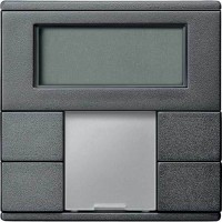 2-кнопковий вимикач з терморегулятором KNX plus Merten System M. Колір Антрацит MTN6212-0414 2-кнопковий вимикач з терморегулятором KNX plus Merten System M. Колір Антрацит MTN6212-0414