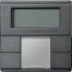 2-кнопковий вимикач з терморегулятором KNX plus Merten System M. Колір Антрацит MTN6212-0414