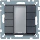 4-кнопковий вимикач KNX plus Merten System M. Колір Антрацит MTN627814 4-кнопковий вимикач KNX plus Merten System M. Колір Антрацит MTN627814
