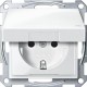Механізм розетки IP44 з кришкою Merten Shuko, 2 полюса, 16А. Колір Активний Білий, MTN2314-0325 Механізм розетки IP44 з кришкою Merten Shuko, 2 полюса, 16А. Колір Активний Білий, MTN2314-0325