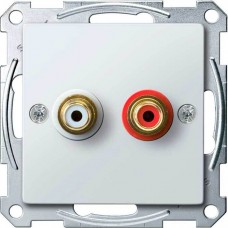 Механізм аудіо розетки Merten колір активний білий MTN4350-0325