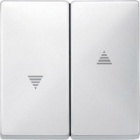 Клавиша для выключателей рольставней Merten System Design. Полярно-белый MTN411519 Клавиша для выключателей рольставней Merten System Design. Полярно-белый MTN411519
