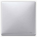 Клавіша для вимикача IP44 Merten System Design. Колір Алюміній MTN412060 