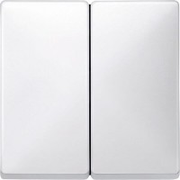 Двойная клавиша выключателя Merten System Design. Цвет Полярно-белый (MTN412519) Двойная клавиша выключателя Merten System Design. Цвет Полярно-белый (MTN412519)