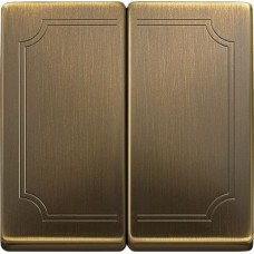 Двойная клавиша Merten Antique античная латунь (MTN412543)