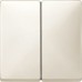 Двойная клавиша выключателя Merten System Design.  Бежевый MTN412544 