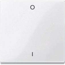 Клавиша с пиктограммами «вкл.» и «откл.» Merten System M полярно-белая (MTN432219)