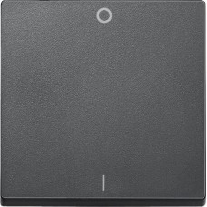 Клавіша з піктограмами «вкл.» и «відкл.» Merten System M. Колір Антрацит MTN433214