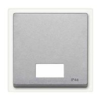 Клавиша с окошком для световой индикации IP44 Merten System M.  Алюминий MTN433760 
