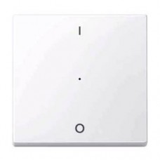 Клавиша для модуля 1-кнопочного выключателя KNX с символами I/0 Merten System M.  Активный белый MTN619325 
