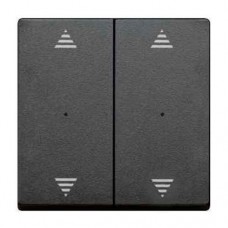Клавиша для модуля 2-кнопочного выключателя KNX с символами вверх/вниз Merten System M.  Антрацит MTN625814