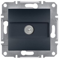 ⚡TV розетка проходная 8 dB Asfora антрацит (EPH3200371)