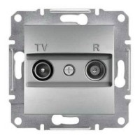 ⚡Розетка TV-R концевая 1 dB Asfora алюминий (EPH3300161)
