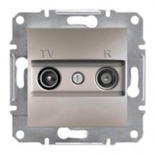 ⚡Розетка TV-R концевая 1 dB Asfora бронза (EPH3300169)
