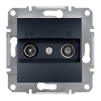 ⚡Розетка TV-R проходная 8 dB Asfora антрацит (EPH3300371)