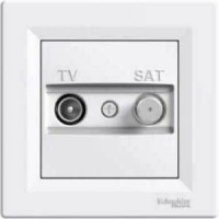 ⚡Розетка TV-SAT концевая 1 dB Asfora белая (EPH3400421)