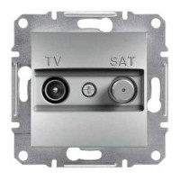 ⚡Розетка TV-SAT кінцева 1 dB Asfora алюміній (EPH3400461)