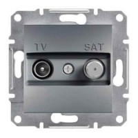 ⚡Розетка TV-SAT кінцева 1 dB Asfora сталь (EPH3400462)