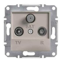 ⚡Розетка TV-R-SAT прохідна 4 dB Asfora бронза (EPH3500269) ⚡Розетка TV-R-SAT прохідна 4 dB Asfora бронза (EPH3500269)