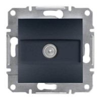 ⚡Розетка SAT прохідна 4 dB Asfora антрацит (EPH3700271)