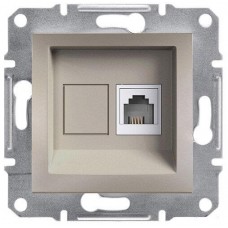 Розетка телефонная RJ11 Asfora бронза (EPH4100169)