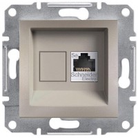 ⚡Розетка компьютерная категории 5e UTP Asfora бронза (EPH4300169) ⚡Розетка компьютерная категории 5e UTP Asfora бронза (EPH4300169)