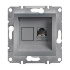 ⚡Розетка компьютерная Кат6e UTP Asfora сталь (EPH4700162)